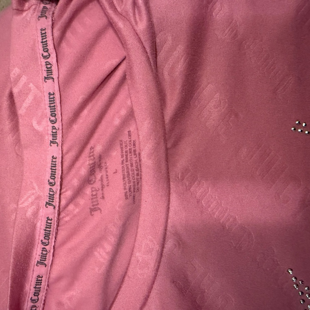 Juicy Couture Pink Rhinestone Mini T Shirt Dress - Picture 4 of 4
